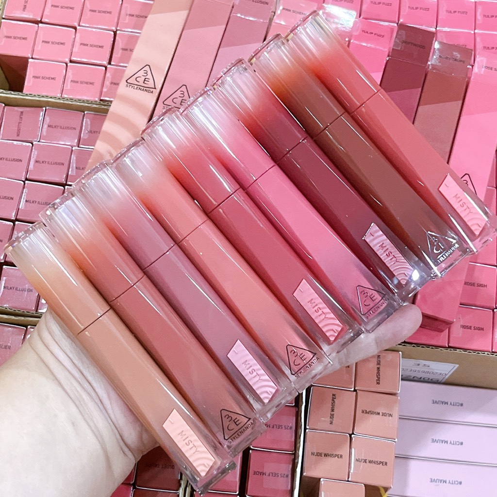 Son Bóng 3CE Misty Lip Bare CT - Ảnh 2