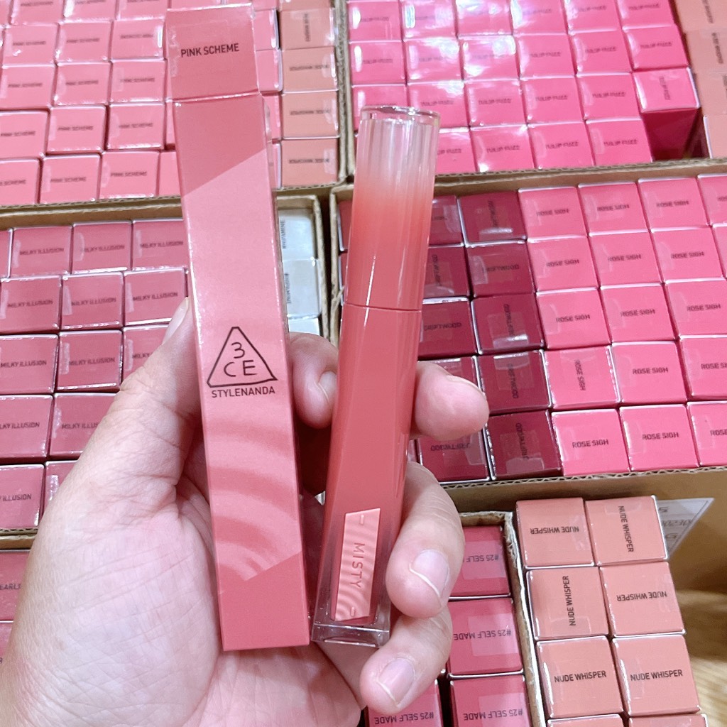 Son Bóng 3CE Misty Lip Bare CT - Ảnh 4