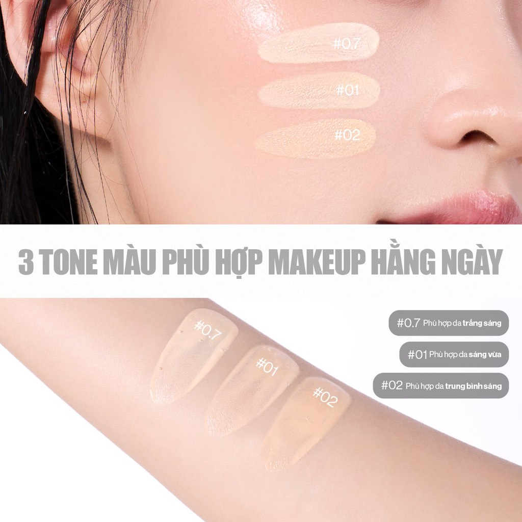 Nền Glamrr Q Daily SkinTint Serum Vegan 30ml CT - Ảnh 8