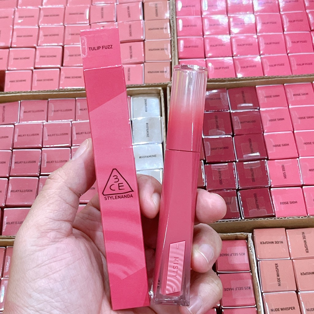 Son Bóng 3CE Misty Lip Bare CT - Ảnh 5